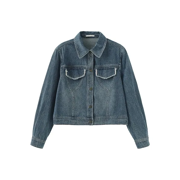 CUBIC Denim Short Coat, Denim Shorts Women's-0