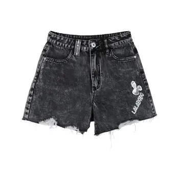 LALABOBO Denim Shorts Women's Gray