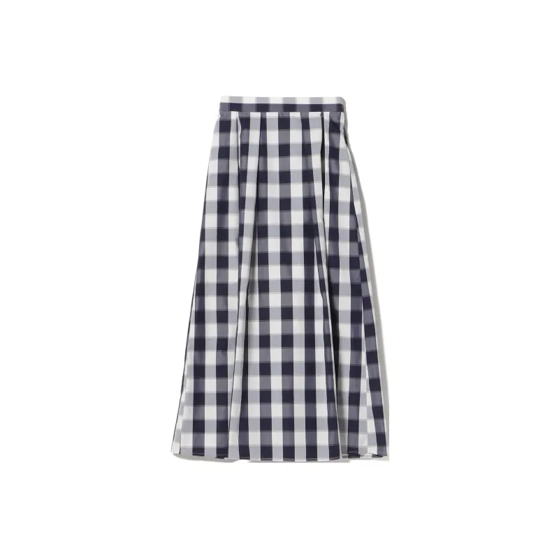 Beams Casual Long Skirts Women's Marine Blue-0