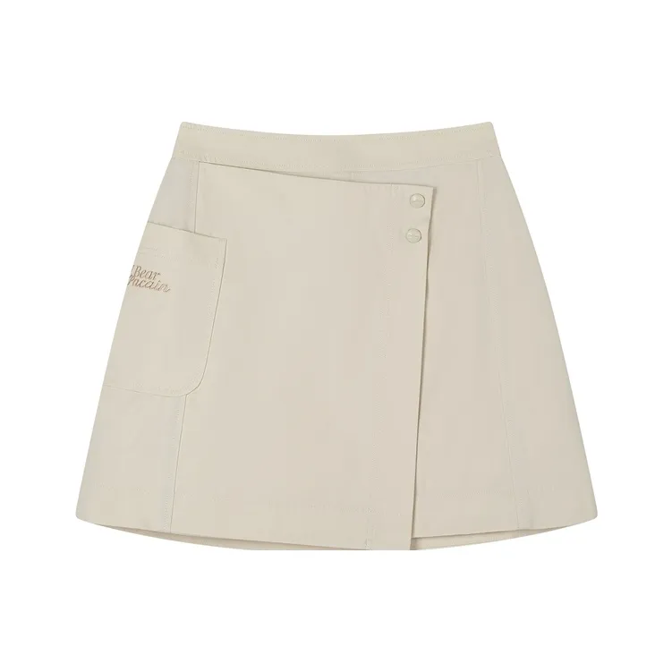 Teenie Weenie x &PACAIN Casual Short Skirts Women's Ivory-0