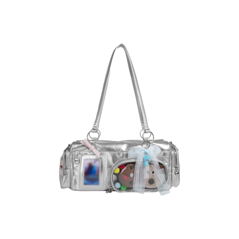 SHORT HAIR GIRL PU Shoulder Bag Ita Bags Women's-7