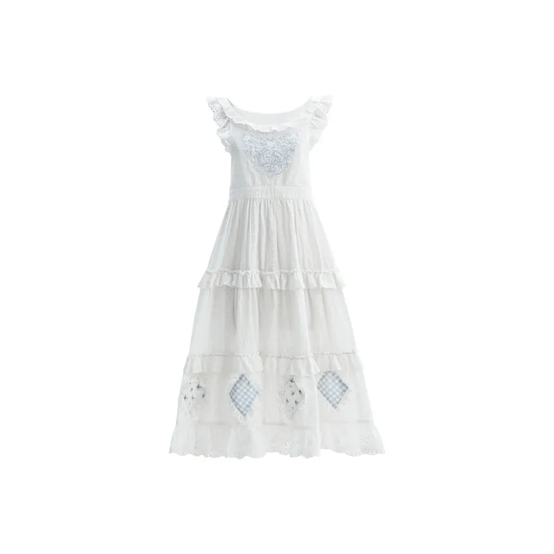 Snbl Sleeveless Dress Women's White-0
