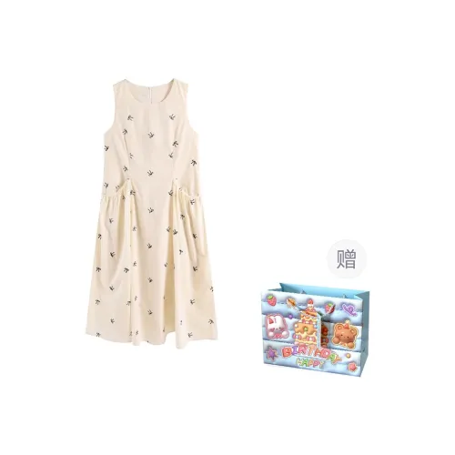 WOWI KCKS Sleeveless Dress Women's Apricot