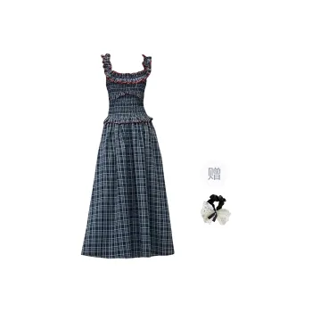 TUSHIFEI Sleeveless Dress Women's Image Color+Hair Tie Included