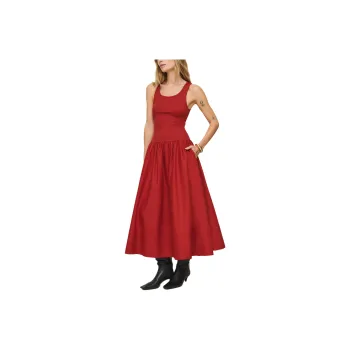 REFORMATION Verdona Dress Sleeveless Dress Women's Tomato Red