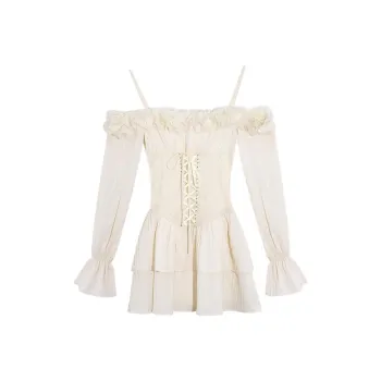 DREAM SEVEN 77 Slip Dress Women's White