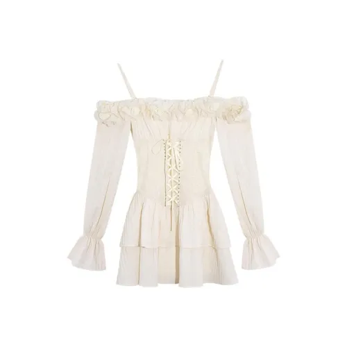 DREAM SEVEN 77 Slip Dress Women's White