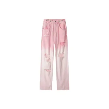 Incolore Jeans Women's Pink Gradient Jeans