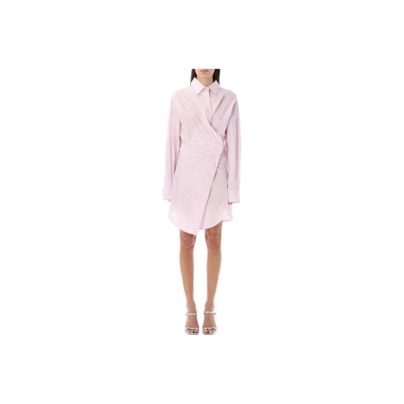 DIESEL D-Sizen-N2 Striped Shirt Dress-0