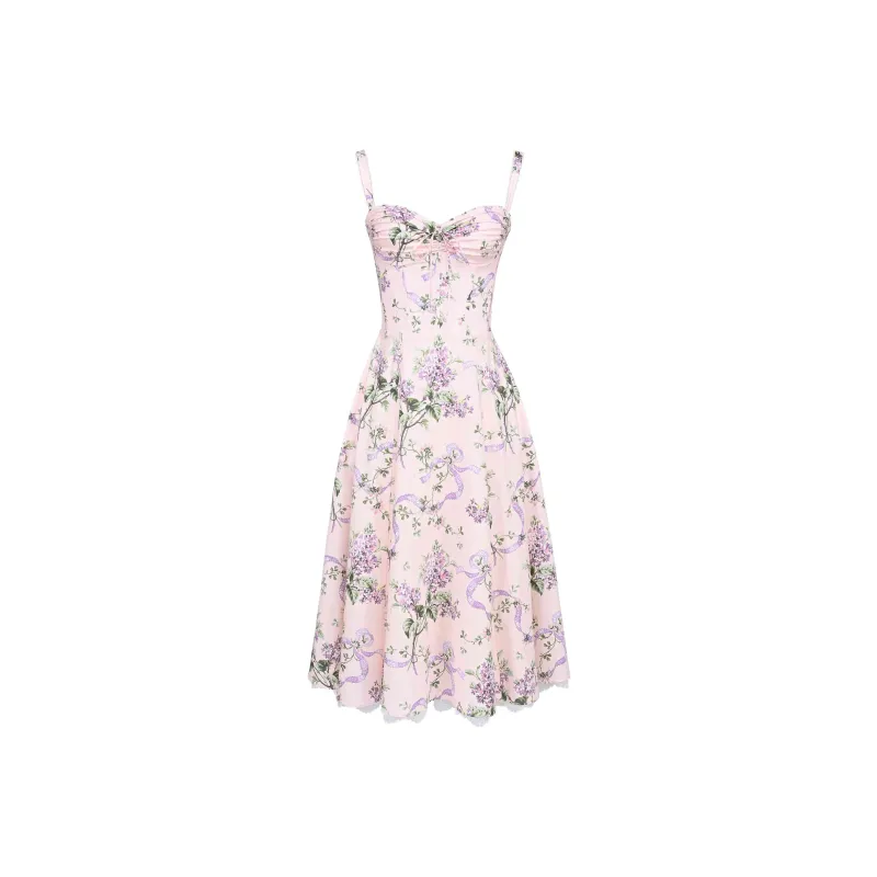 HOUSE OF CB SS25 Rosalee Slip Dress Women's Peach-0
