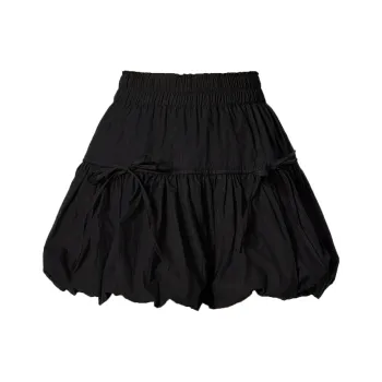 Enhanced Casual Short Skirts Women's Black