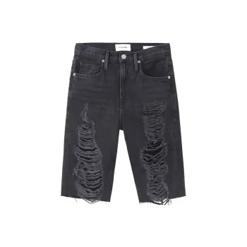FRAME Denim Shorts Women's Dark Gray