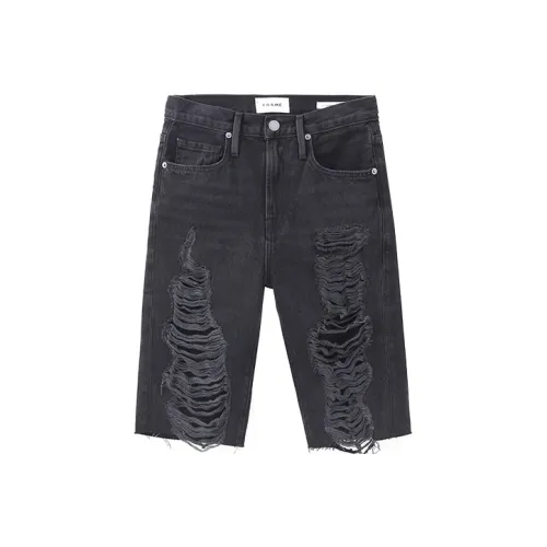 FRAME Denim Shorts Women's Dark Gray