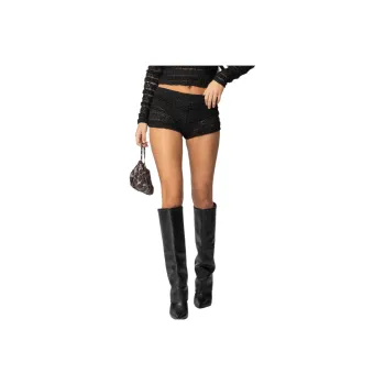Edikted Maisley Sheer Lace Shorts Casual Shorts Women's