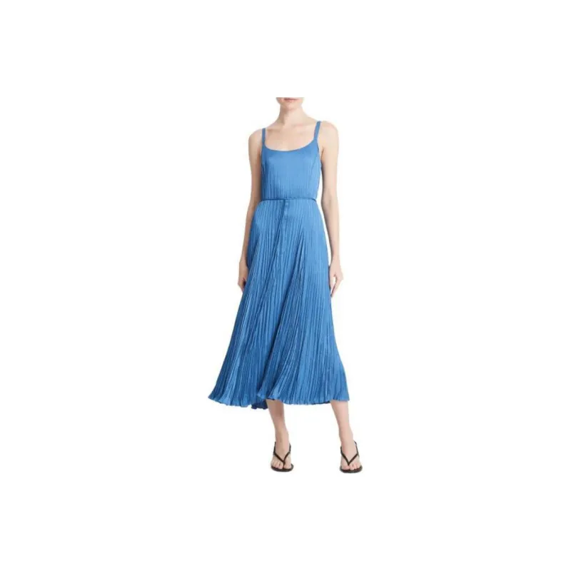 VINCE Slip Dresses Women's Blue-0