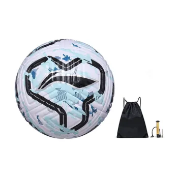 LiNing Size 5 Soccer TPU Seamless Thermal bonding Unisex White Black Blue