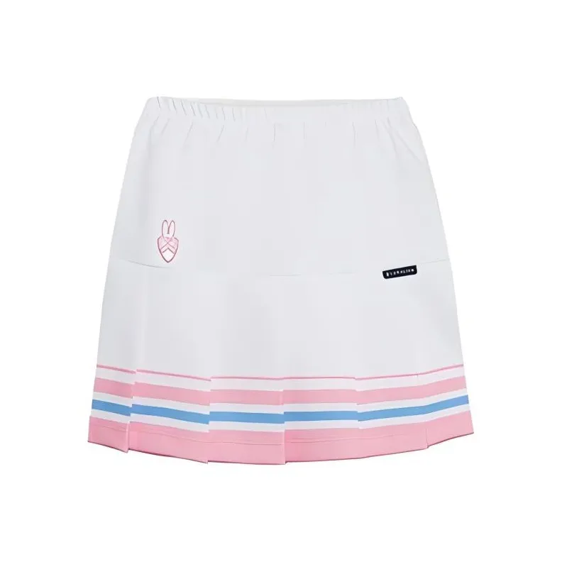 CORALIAN Casual Short Skirts Women's White-0