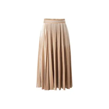 JZ. ANNAKRO Casual Long Skirts Women's Beige