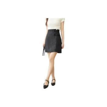 CLUB NEWS Casual Short Skirts Women's Black
