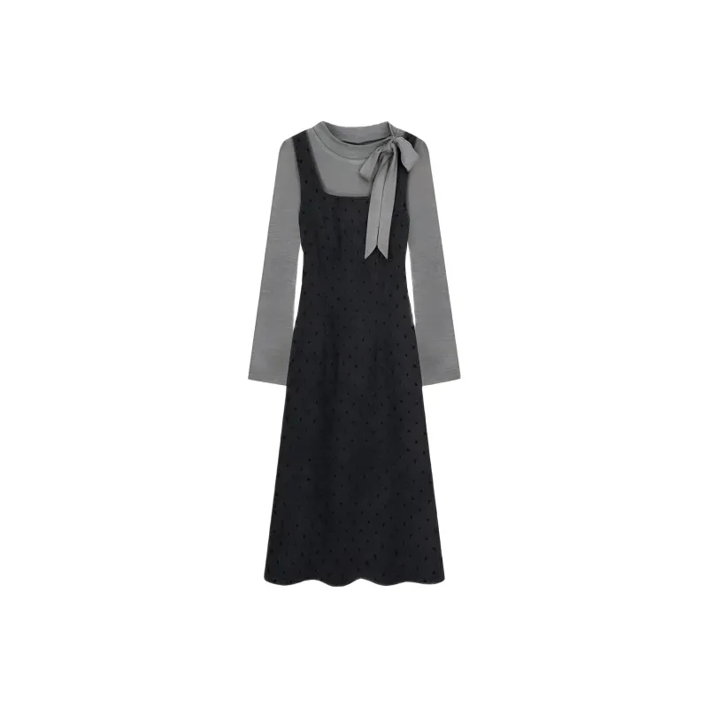 Nooidea Official Long Sleeved Dress Women's Black-0
