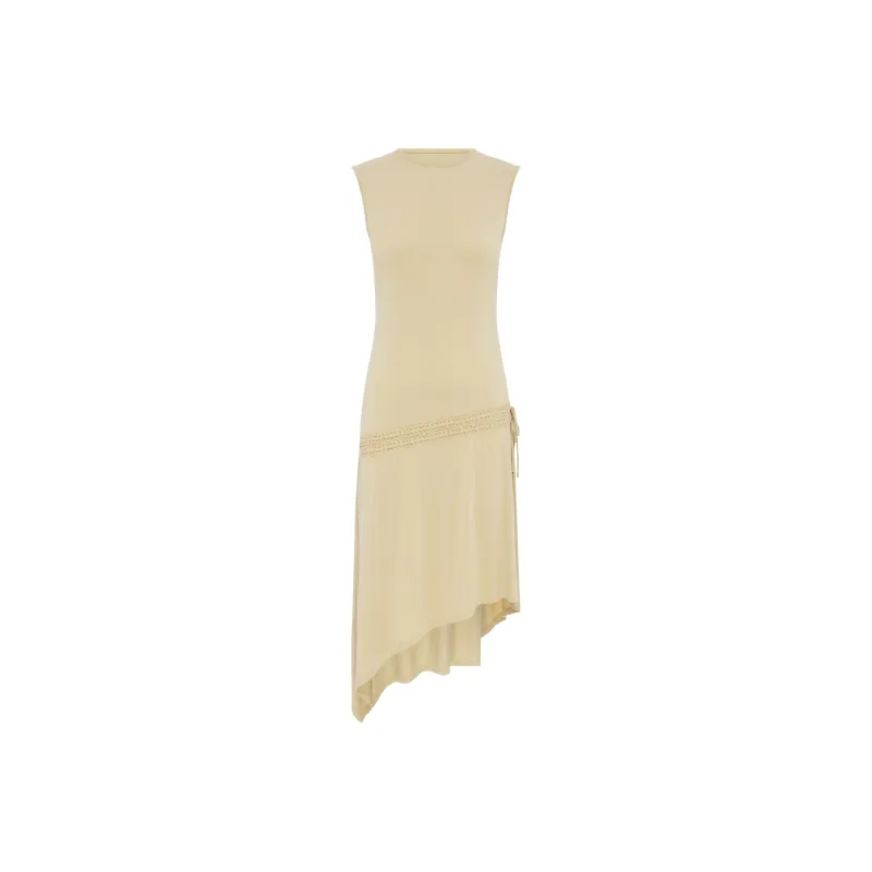 WITH JEAN FW24 Evie Dress Sleeveless Dress Women's Beige-0