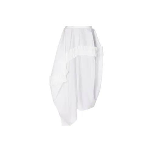 Alexander McQueen Ruffle Detailed Asymmetric Gathered Skirt
