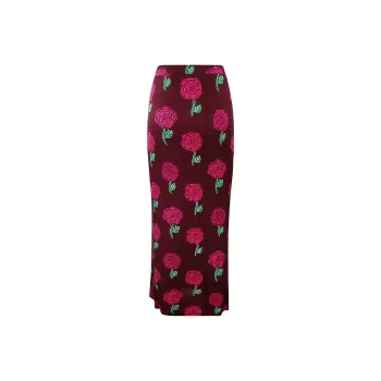 VERSACE JEANS COUTURE SS23 Casual Long Skirt Women's Red