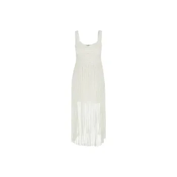 JONATHAN SIMKHAI Fringed Midi Skirt