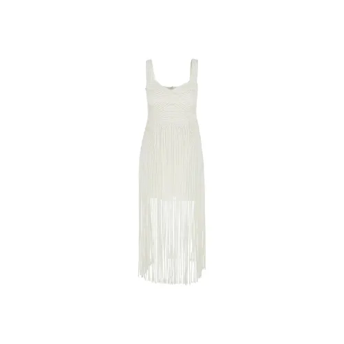 JONATHAN SIMKHAI Fringed Midi Skirt