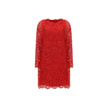 Valentino Long Sleeved Dress Women's Red