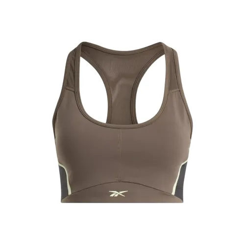 Reebok LUX RACER PADDED COLORBLOCK BRA Sports Underwear Women's Coffee