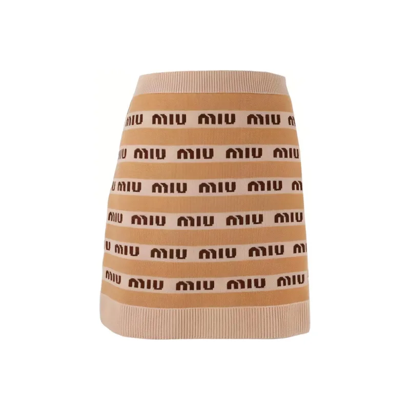 MIU MIU Casual Short Skirts Women's Yellow-0