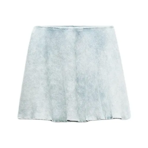 ZARA Casual Short Skirts Women's Ice White
