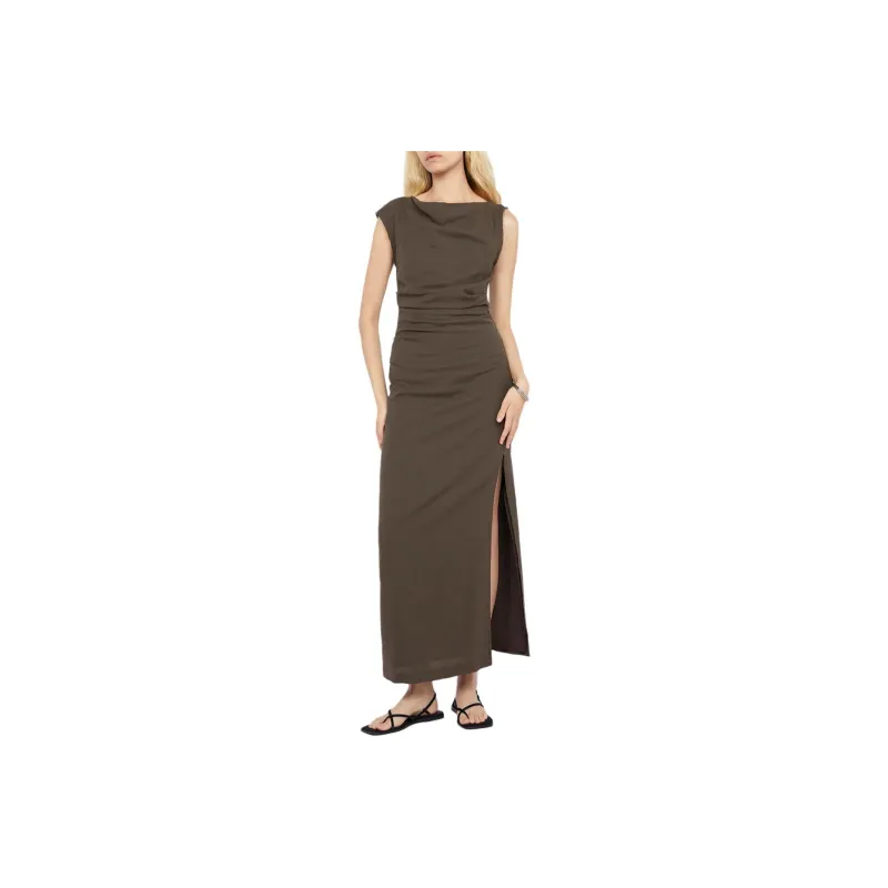 BEC+BRIDGE STEFFI GATHER DRESS Sleeveless Dress Women's Twig/Branch Color-0