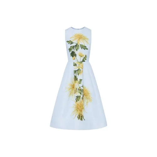 CARVEN Sleeveless Dress Womens Floral Cocktail Print