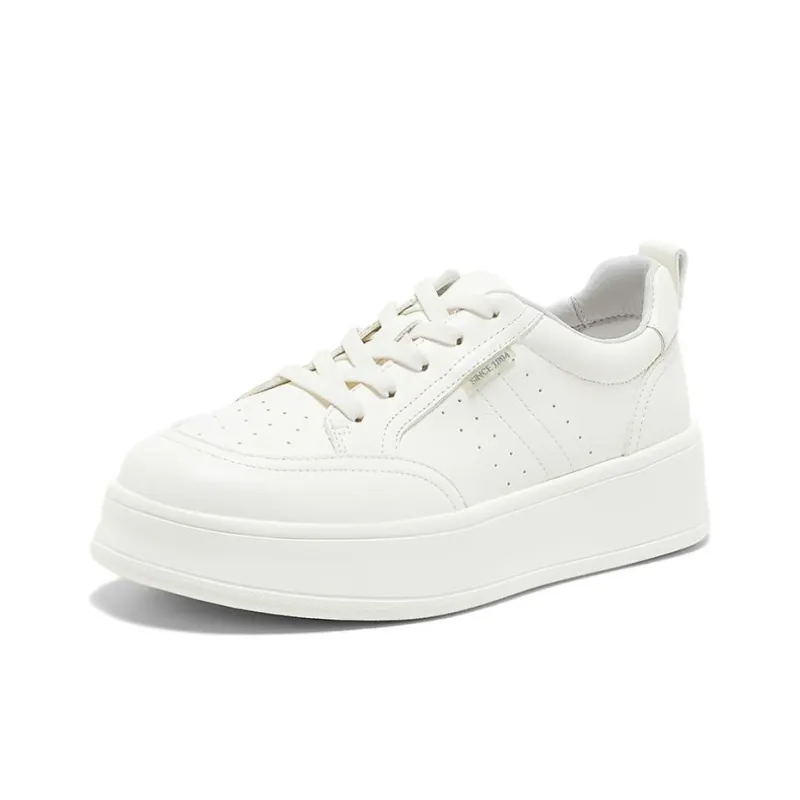 BATA Low Top Skateboard Shoes Women's Ecru-1