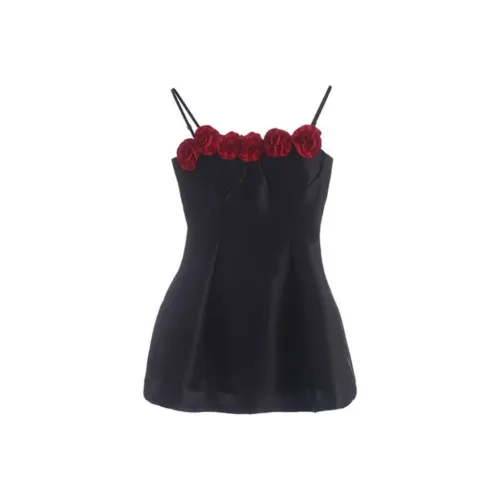SECFLY OFFICIAL Slip Dress Women's Black