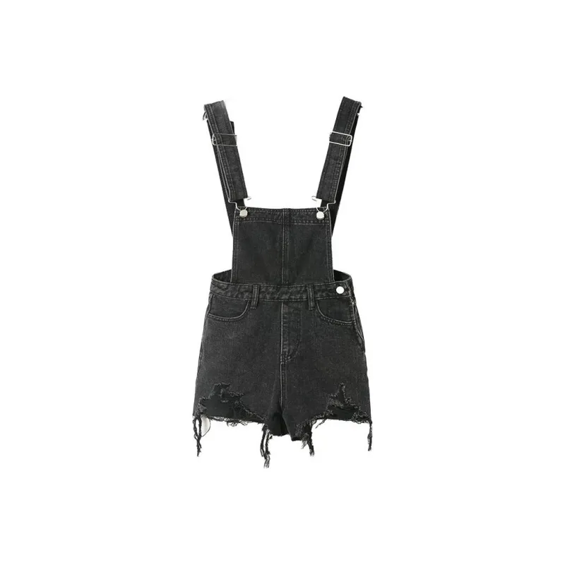 A head of Agua Denim Shorts Women's Black-0