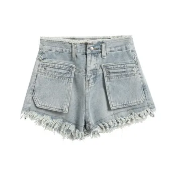 WOWI Denim Shorts Women's Vintage Blue
