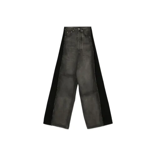 MM6 Maison Margiela Mixed Fabric Super Wide Leg Jeans 'Grey'