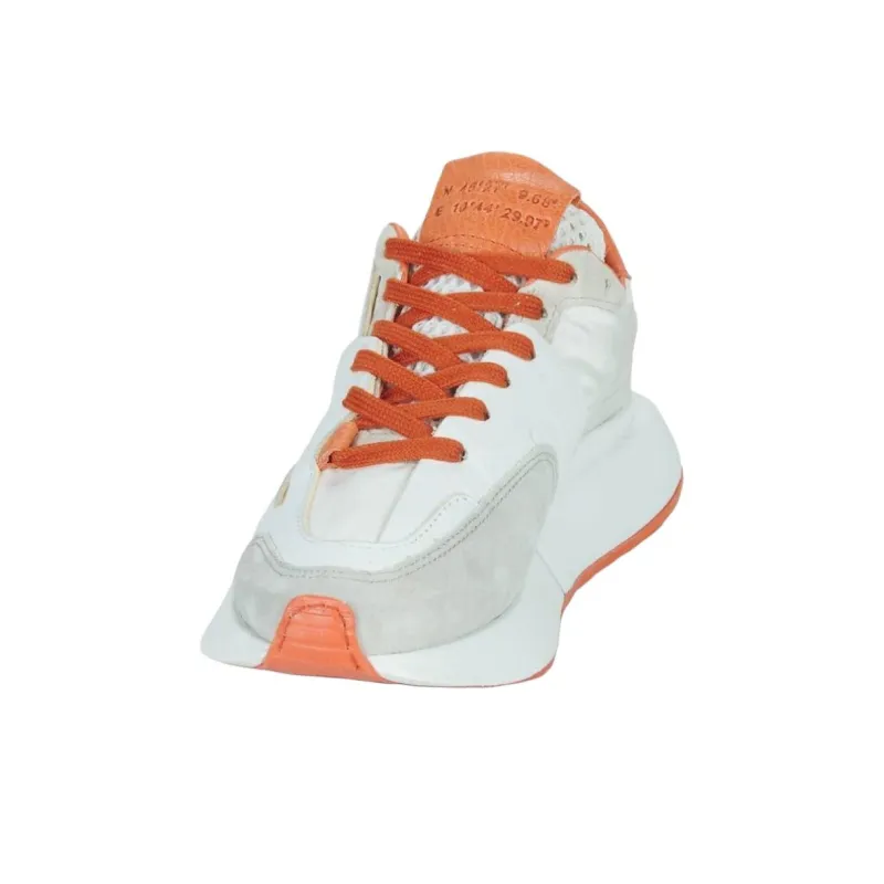 AirStep 4EVER Low Top Casual Shoes Women's White Orange-2