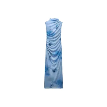 ZARA Sleeveless Dress Women's Blue