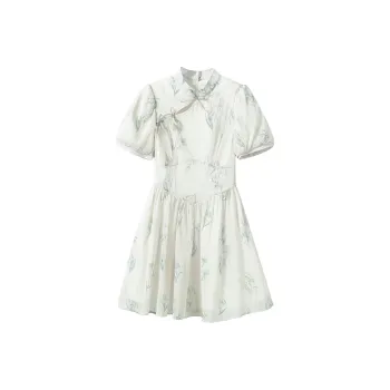 Incolore Short Sleeved Dresses Women's Green