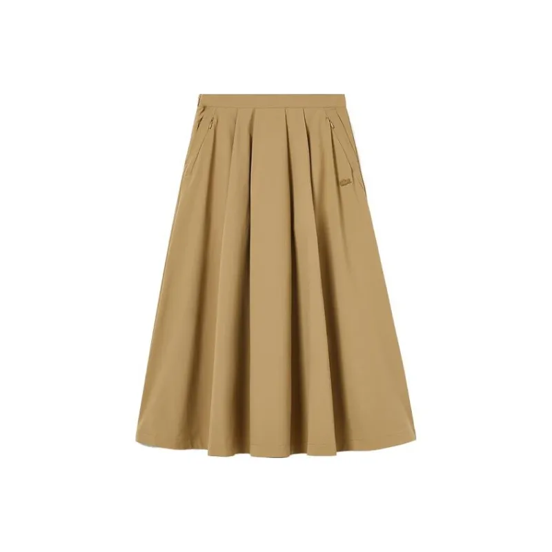 LACOSTE Casual Long Skirts Women's Khaki-0