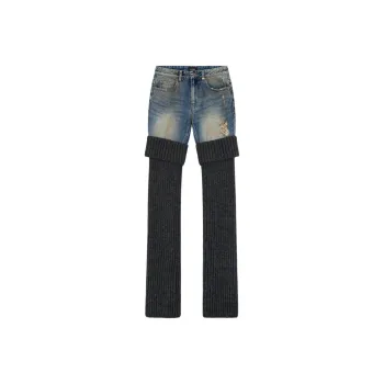 WE11DONE FW24 Jeans Women's Charcoal Gray