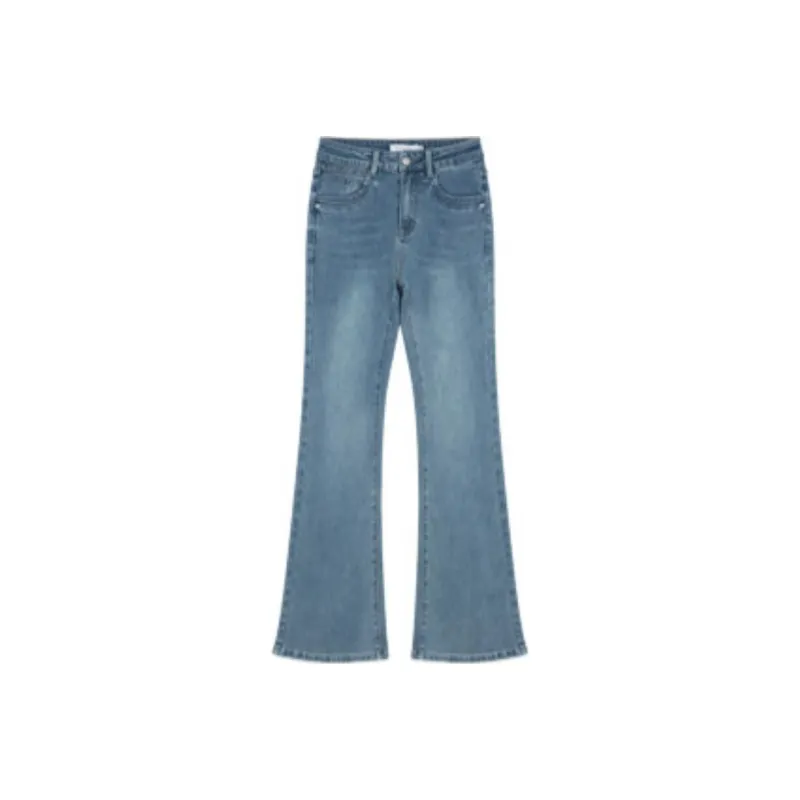 Mo Han Yi Mei Jeans Women's Blue-0