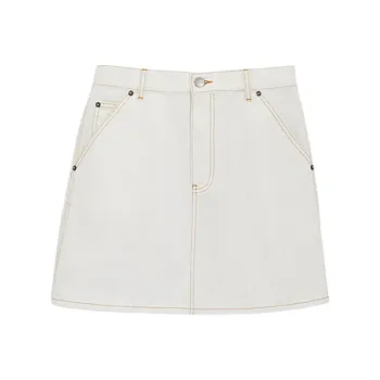 COACH SS24 Casual Short Skirts Women's Gray White