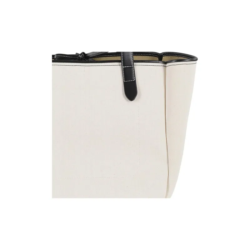 JW Anderson Cotton Tote Bag, Shopping Bag, Handbag Women's White-4
