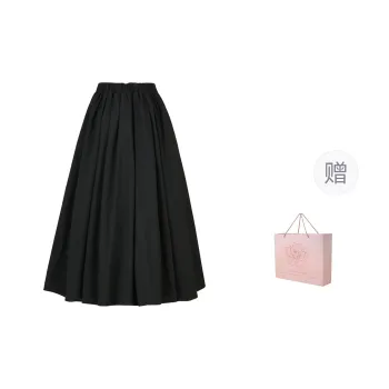 ZAZN Casual Long Skirts Women's Black