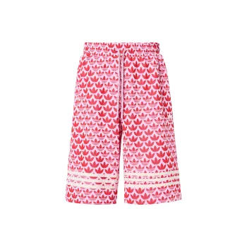adidas originals Women's Lifestyle Adicolor 70s BB Monogram Shorts